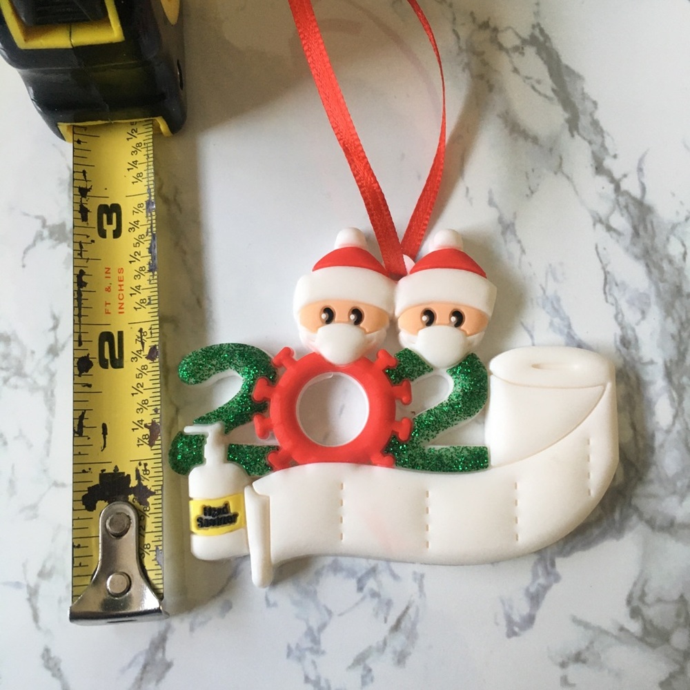 Family of 2 2020 Coronavirus Quarantine Ornament - Picture 4 of 6